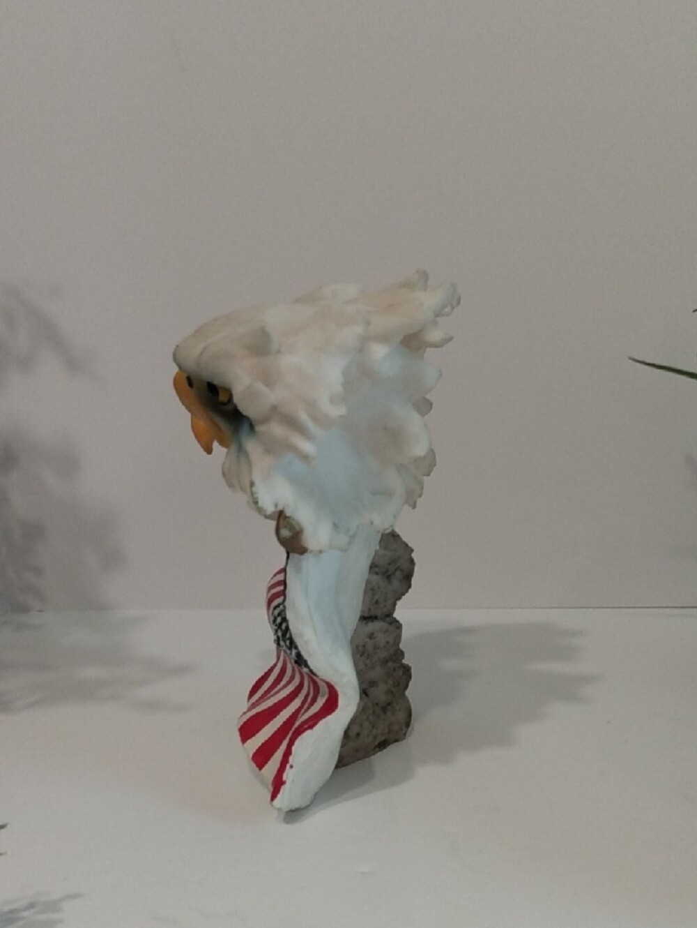 Patriotic Double Eagle Statue with American Flag - Picture 4 of 8